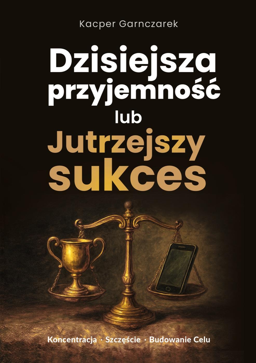 Okładka książki „Dzisiejsza Przyjemność lub Jutrzejszy Sukces” – Kacper Garnczarek
